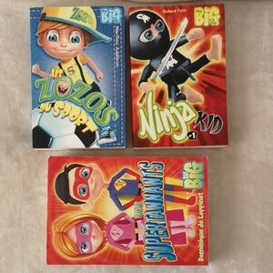 Set of 3 big French books for young readers